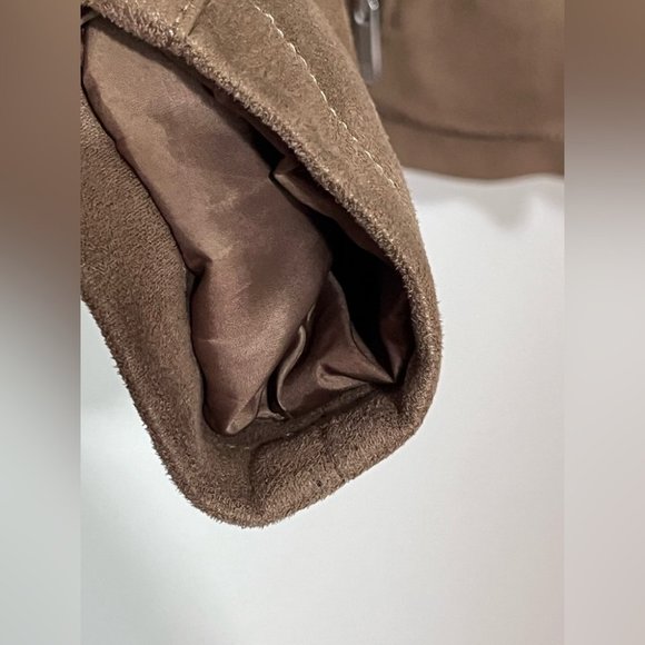 Zara womens faux suede jacket sz large.  in excellent used condition. - Picture 9 of 15
